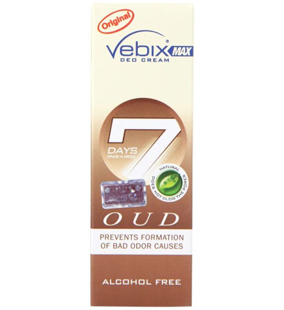 Vebix Deodorant Deo Ceam Oud for Unisex - 25 ml